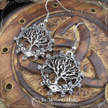 "Tree of Gaia" tree of life earrings