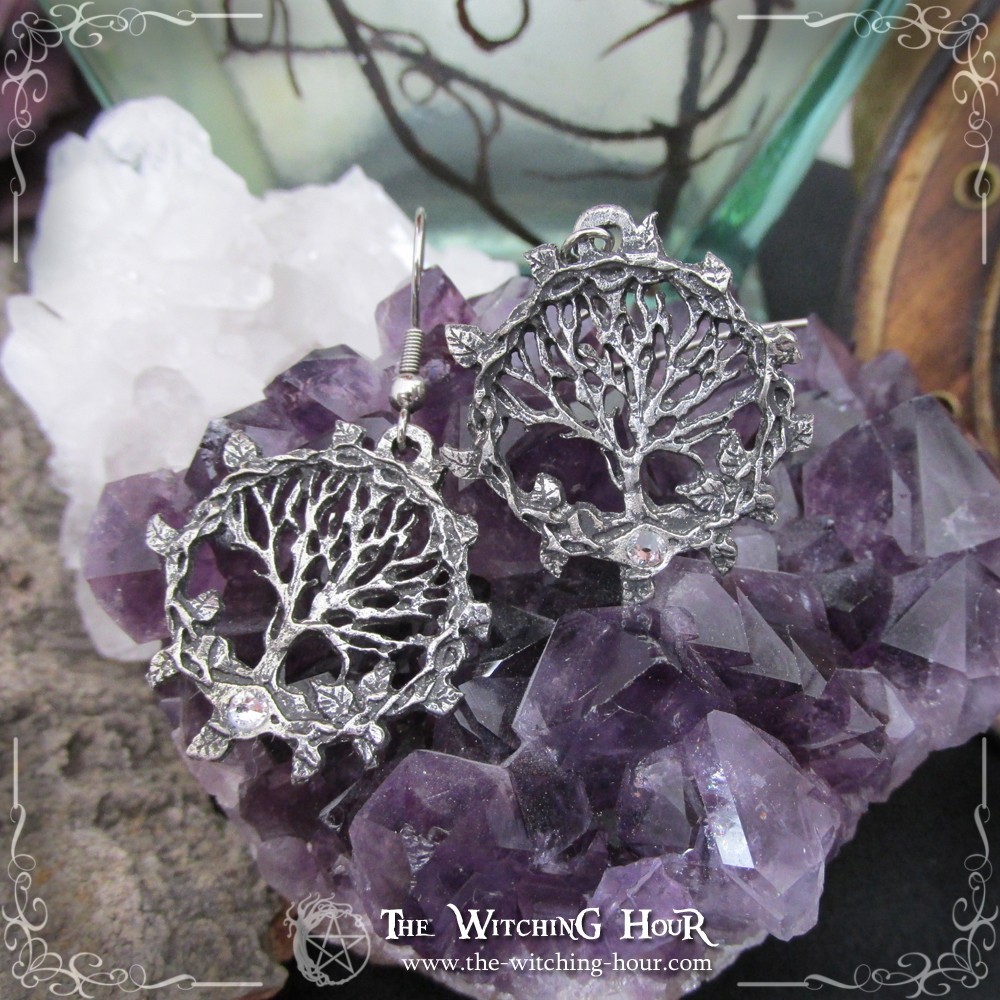 "Tree of Gaia" tree of life earrings