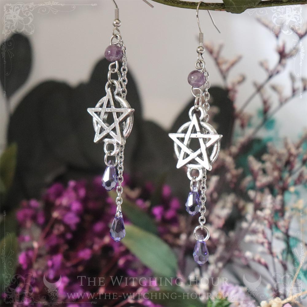 Pentacle earrings