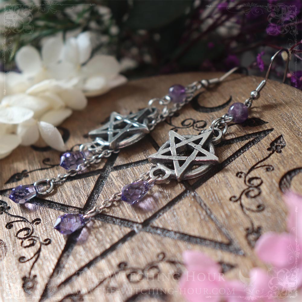 Pentacle earrings