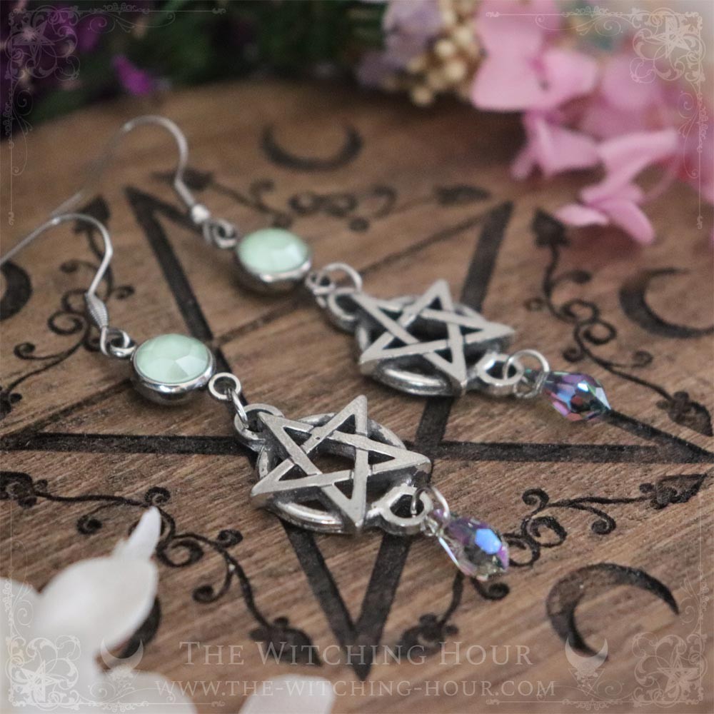 Boucles d'oreilles pentacles