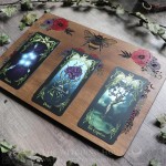 Nature inspired tarot and oracle spread board