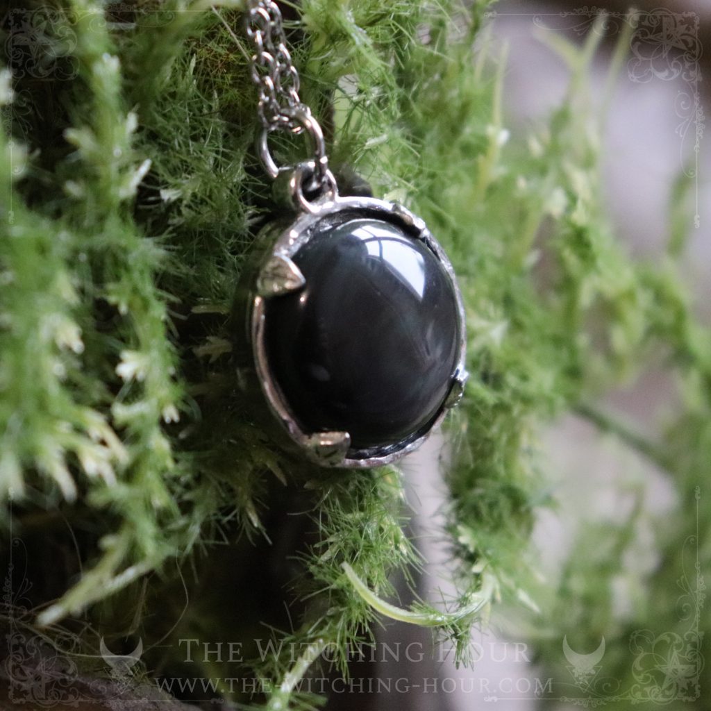 Pendentif Millianaë en obsidienne oeil céleste
