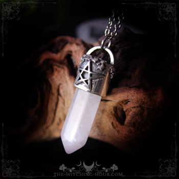 Pendentif en pointe de quartz