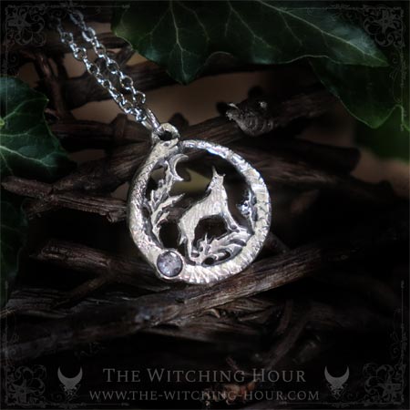 Collier loup avec iolite