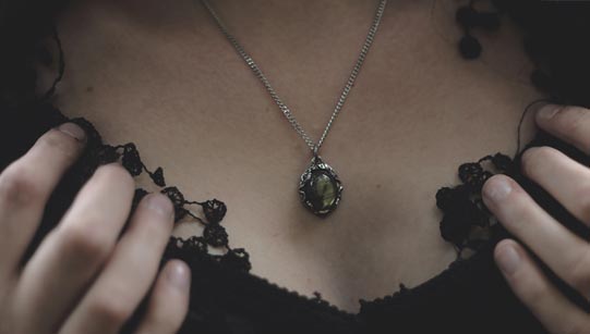 Pendentif en labradorite