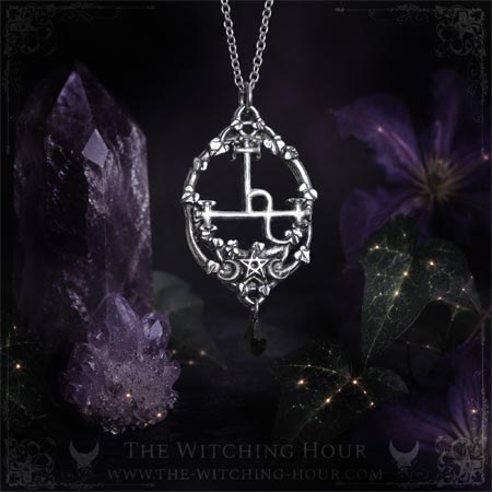 Collier sigil de Lilith avec pentagramme