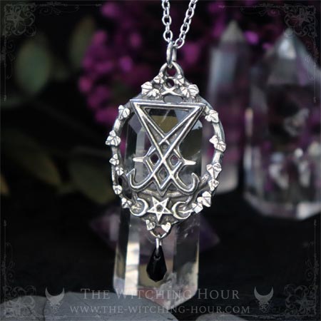 Pendentif sigil de Lucifer gothique