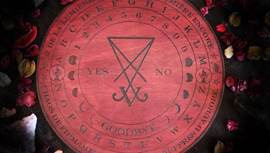Lucifer's sigil ouija board