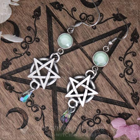 Pentagram earrings