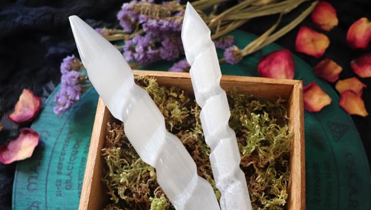 Selenite wand