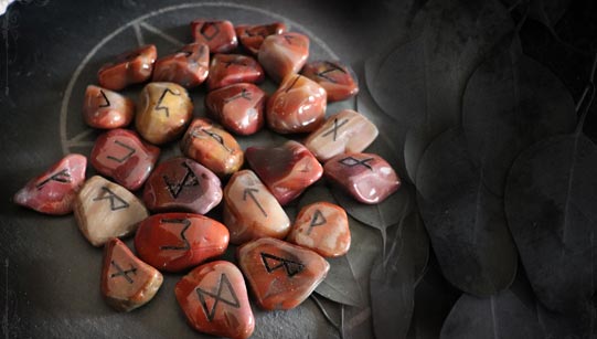Petrified wood runes