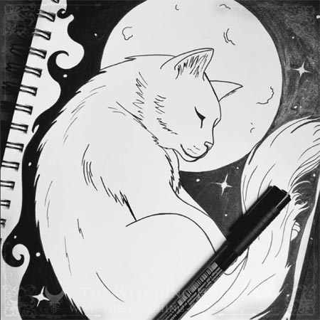 Dessin ayant permis de créer ce plateau de divination